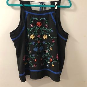Flower pattern tank top